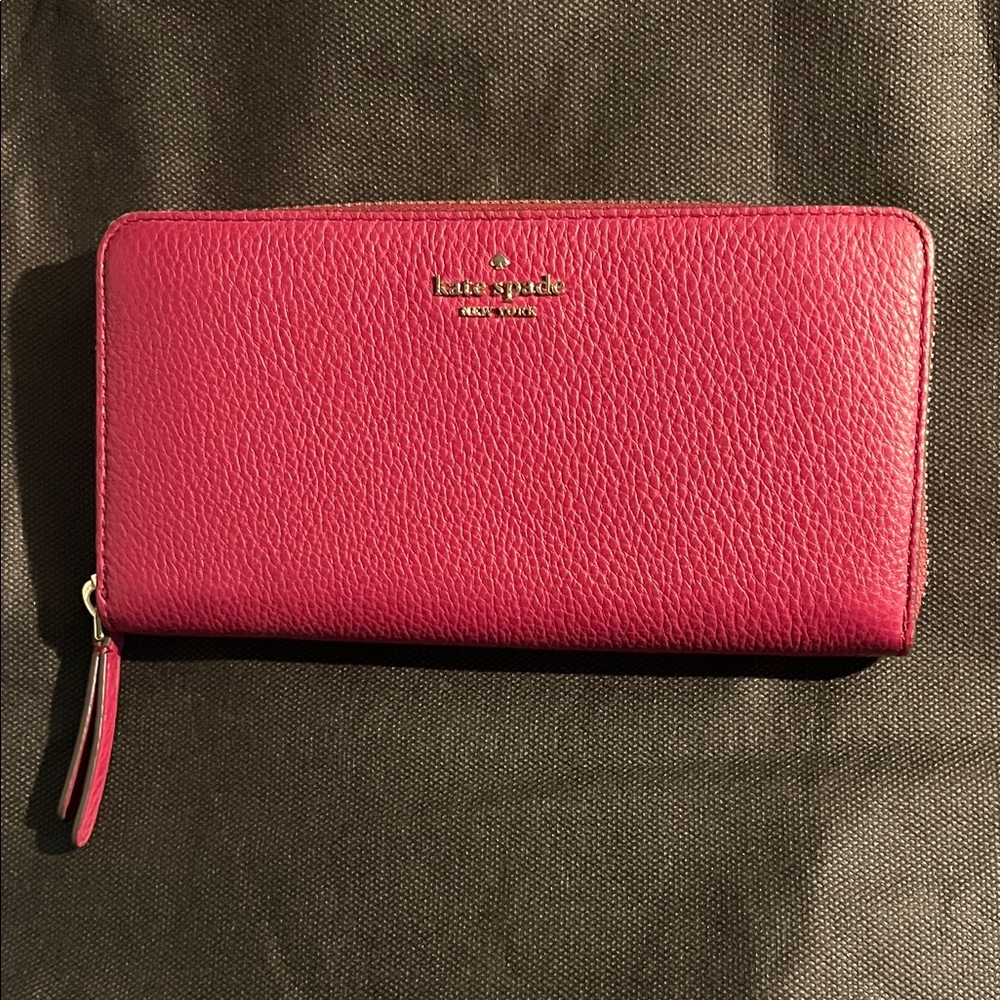 Kate Spade Fuchsia Leather Wallet